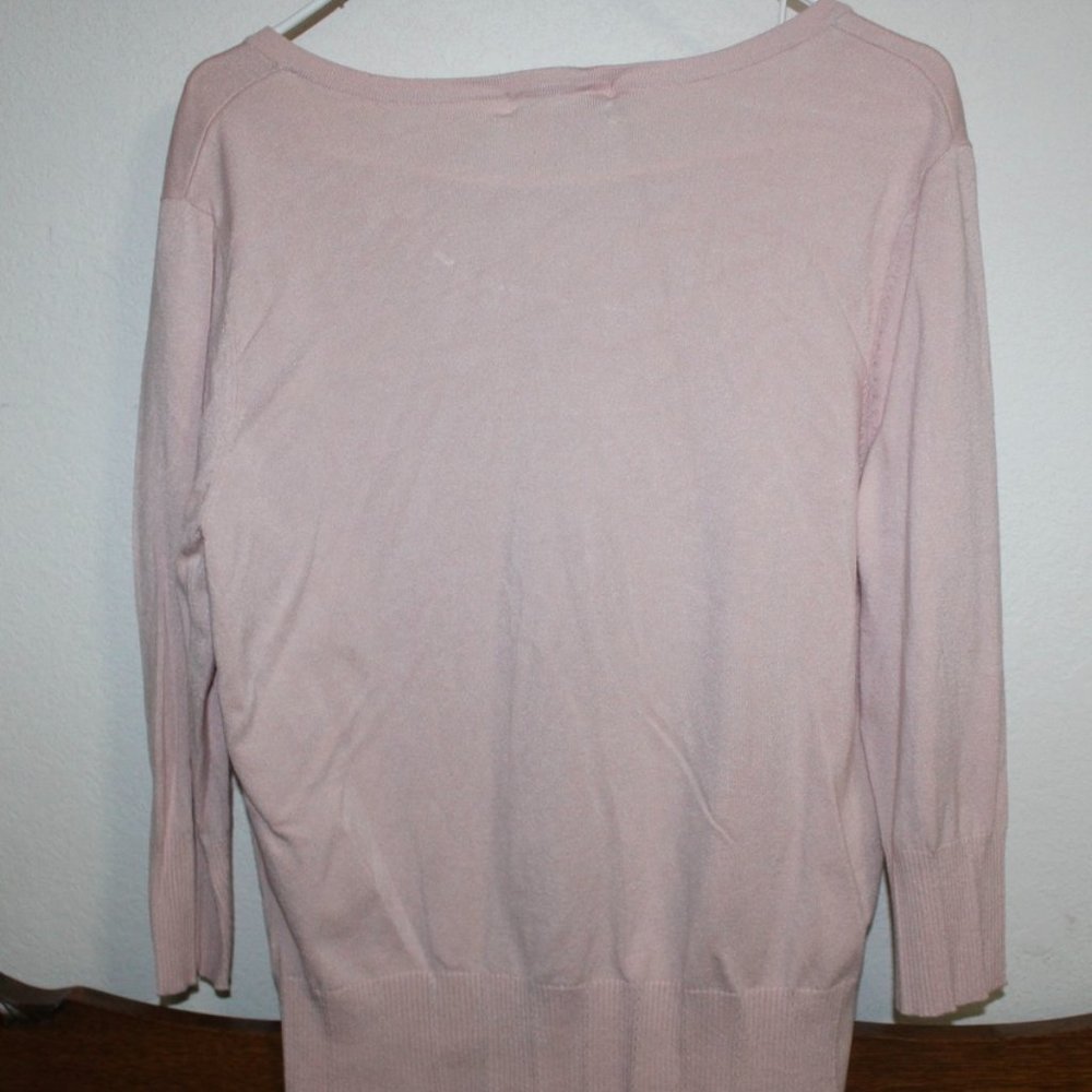 Merona Pink Button Down Cardigan Size XL - Picture 4 of 4